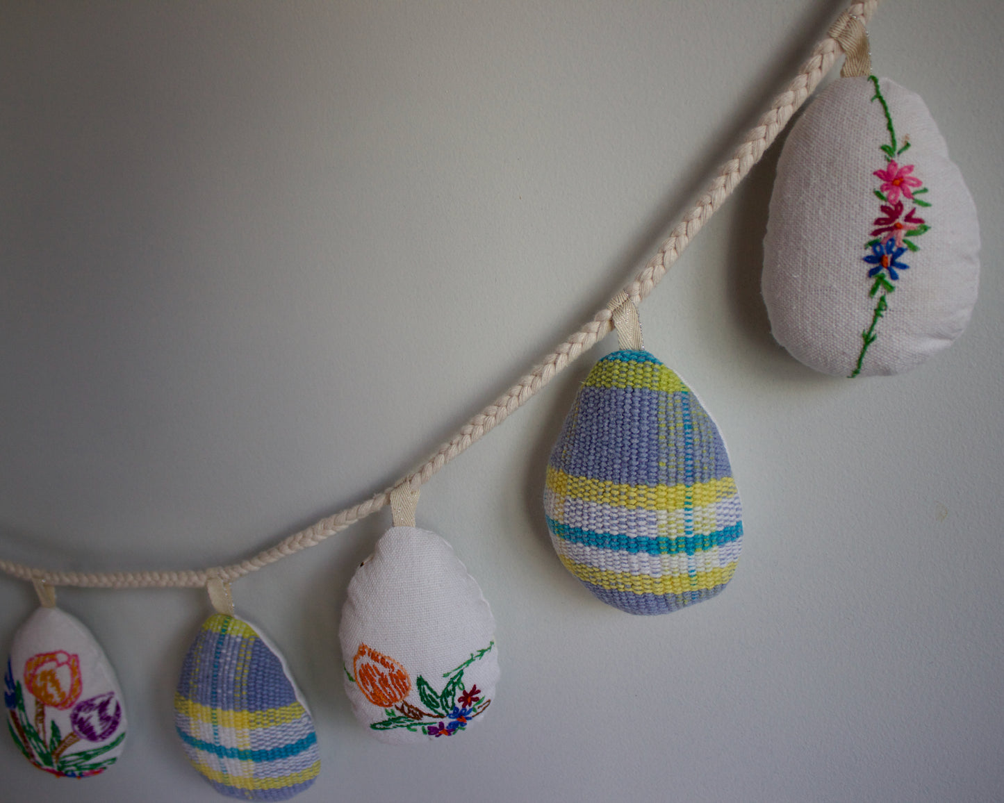 No. 26: Upcycled Pysanky Easter Egg Banner