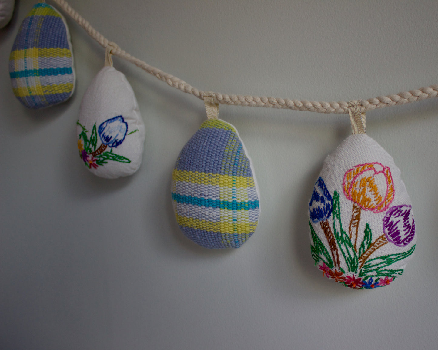 No. 26: Upcycled Pysanky Easter Egg Banner
