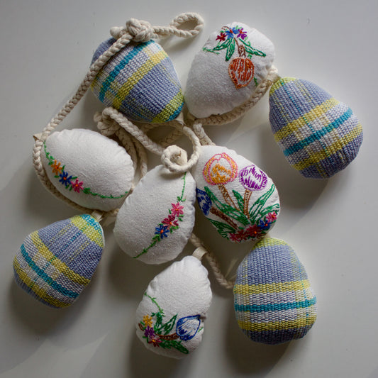 No. 26: Upcycled Pysanky Easter Egg Banner