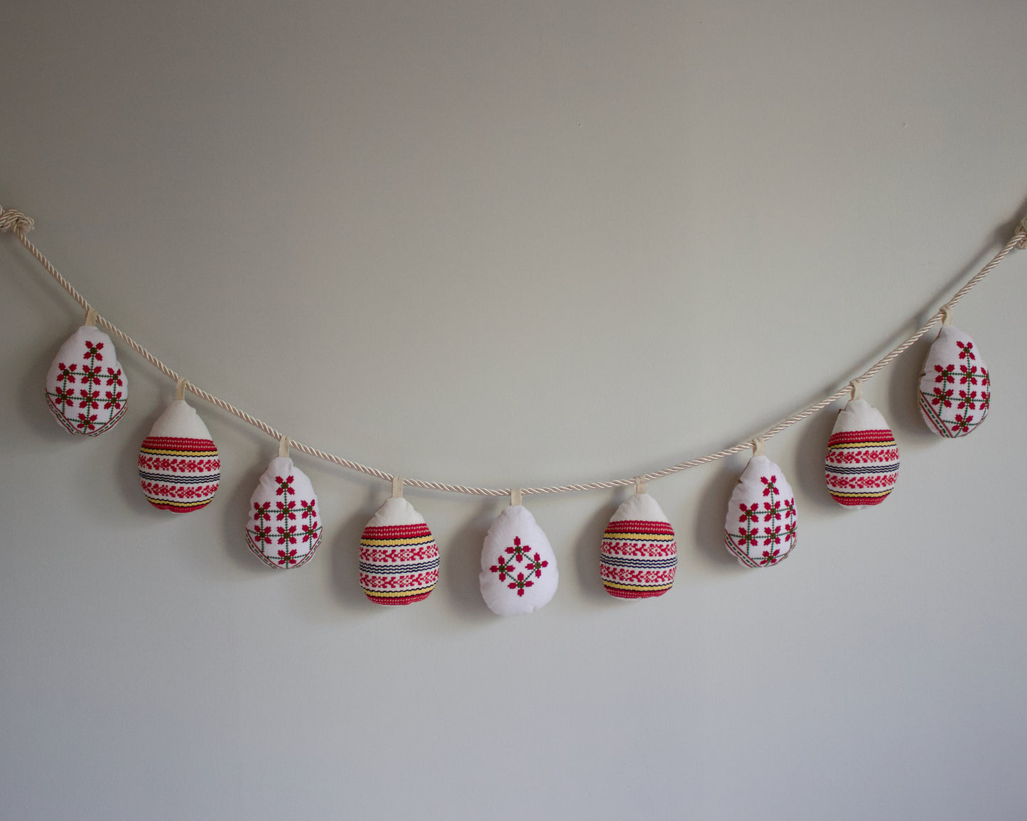 No. 33: Upcycled Pysanky Easter Egg Banner