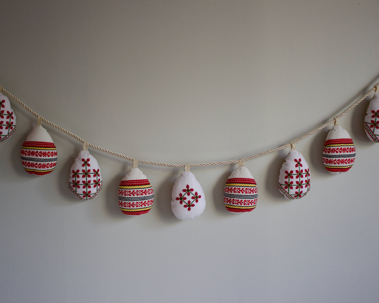 No. 33: Upcycled Pysanky Easter Egg Banner