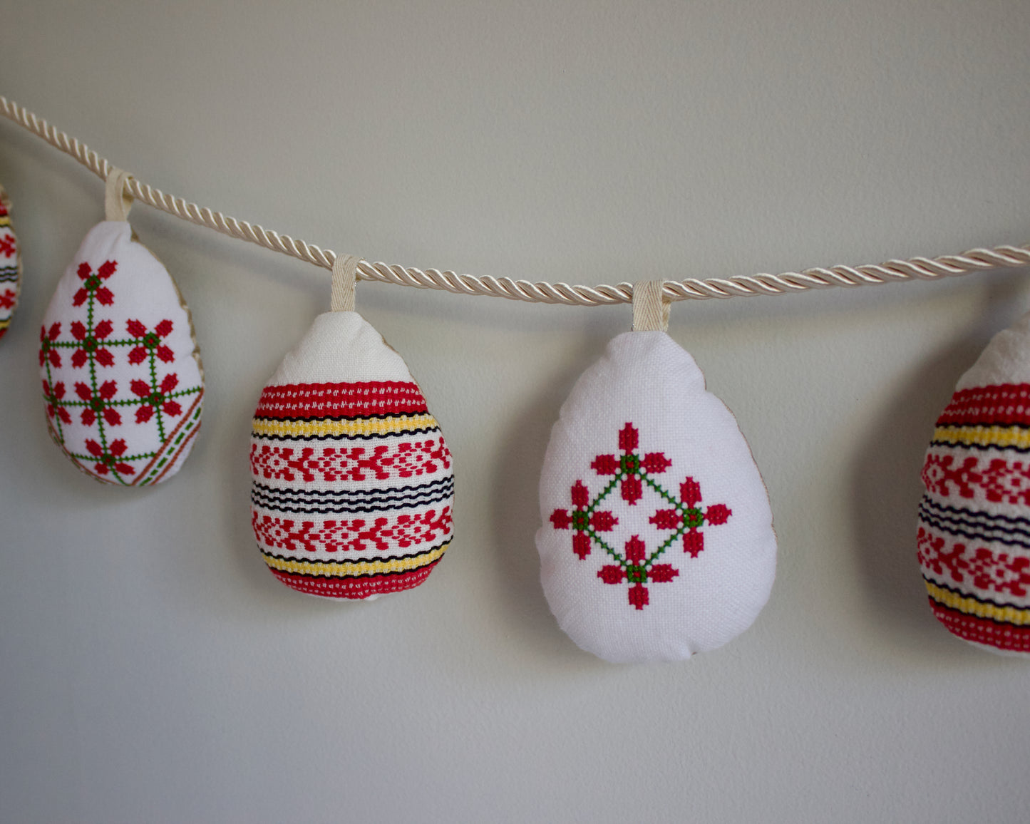 No. 33: Upcycled Pysanky Easter Egg Banner
