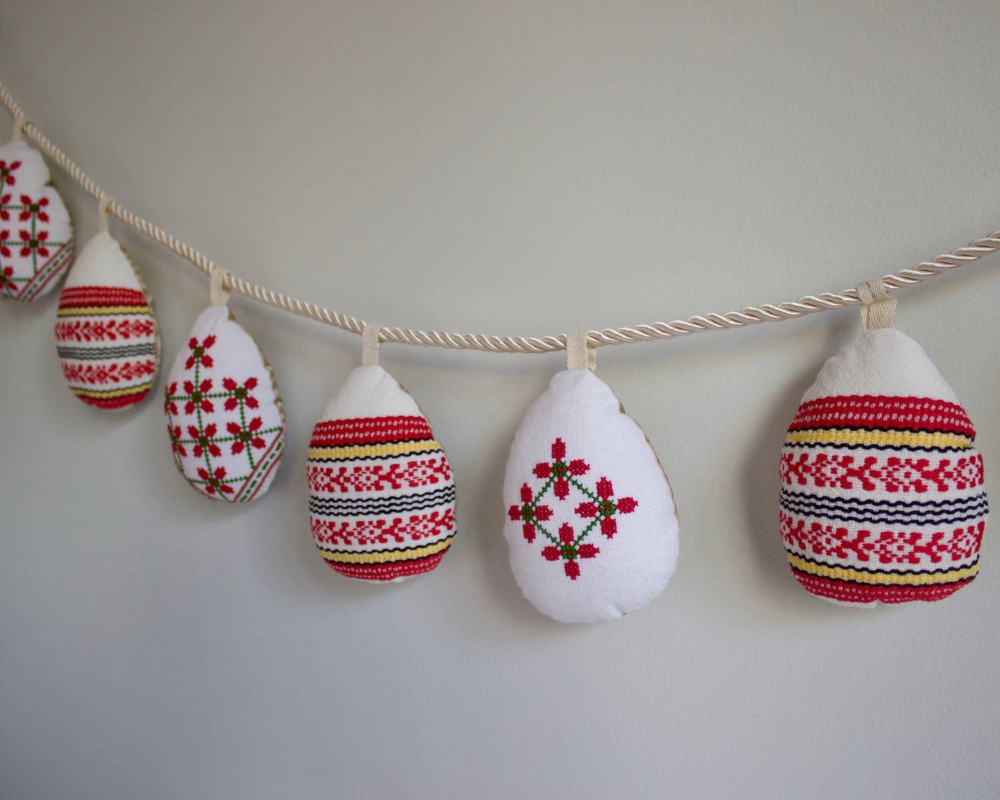 No. 33: Upcycled Pysanky Easter Egg Banner