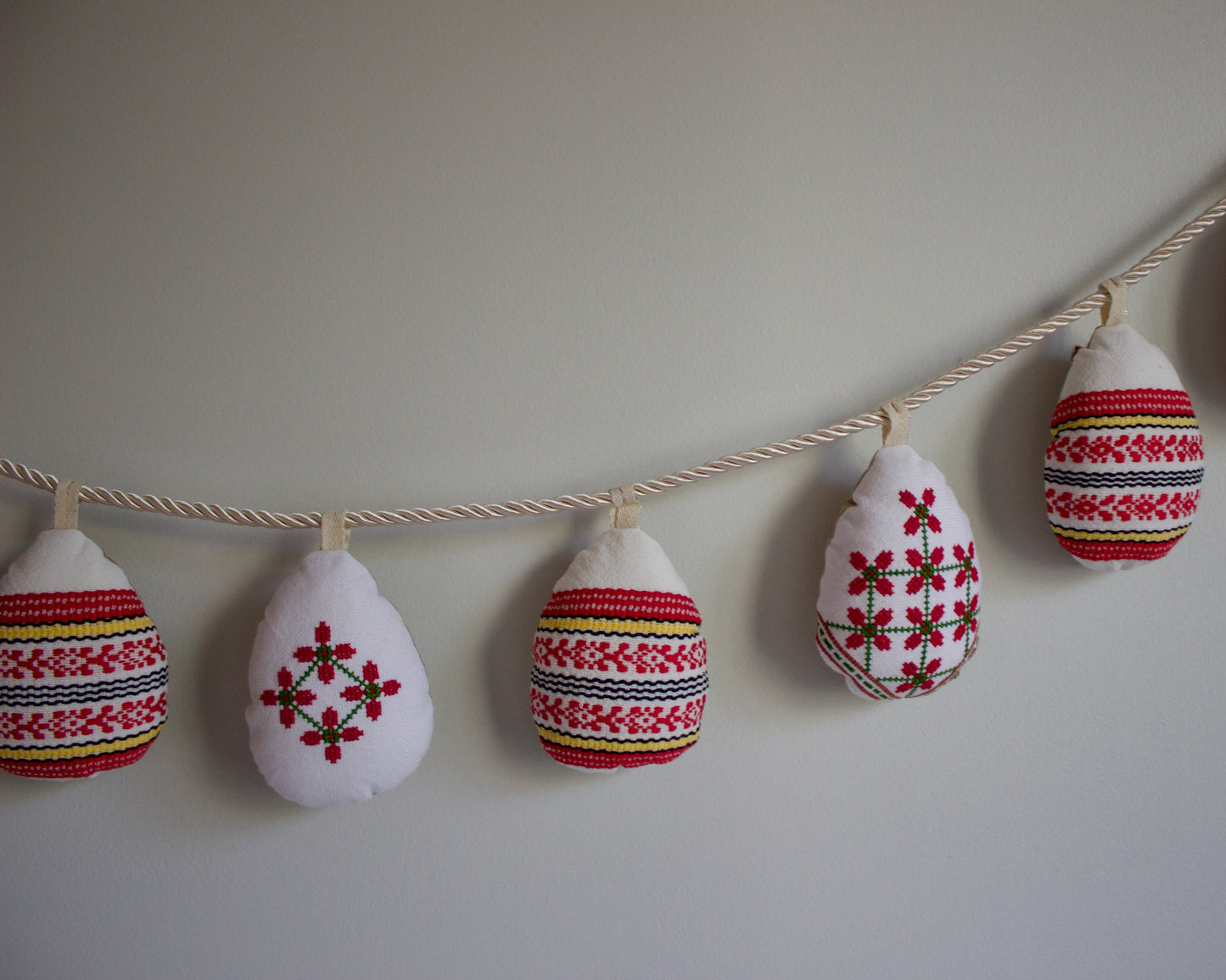 No. 33: Upcycled Pysanky Easter Egg Banner