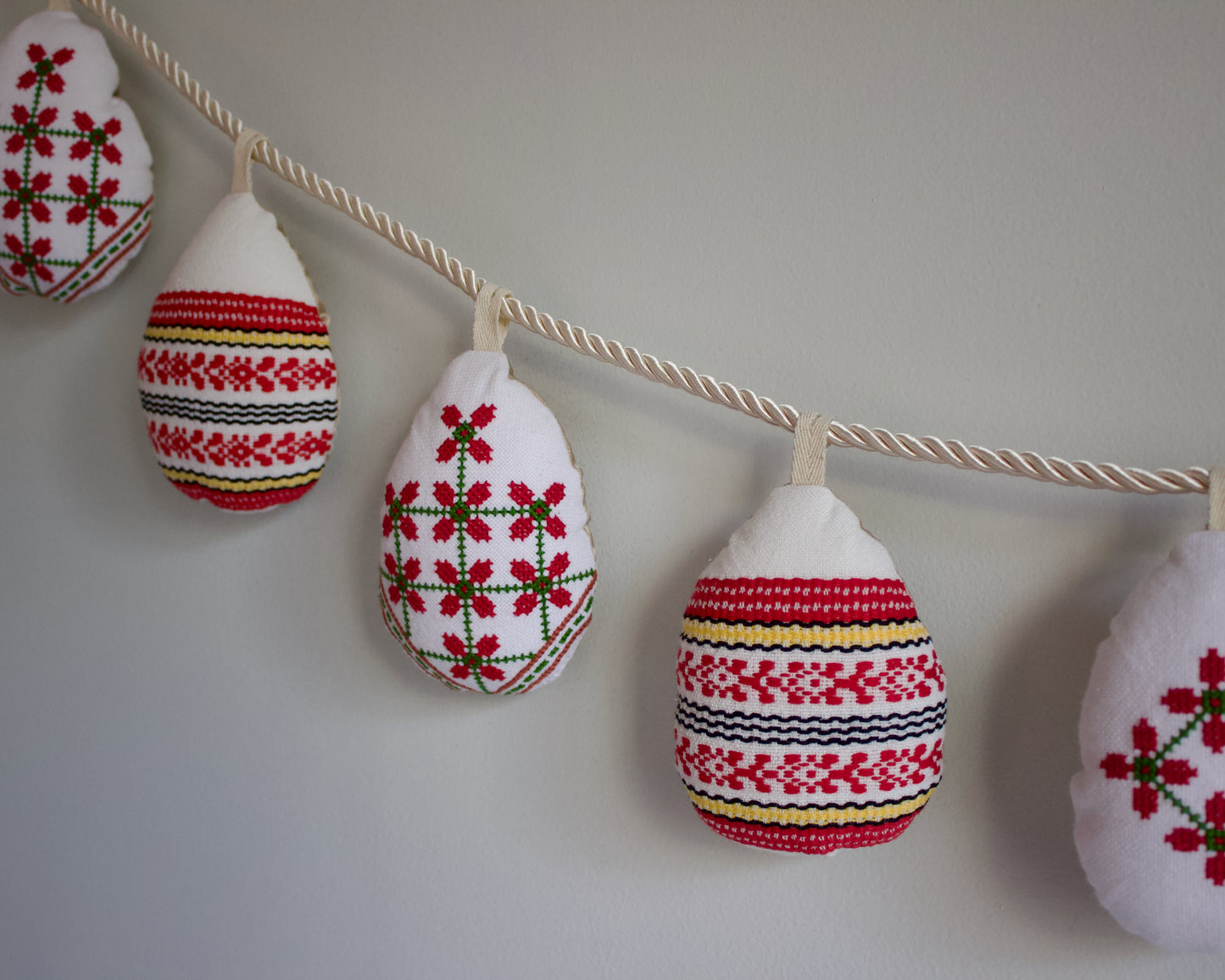 No. 33: Upcycled Pysanky Easter Egg Banner