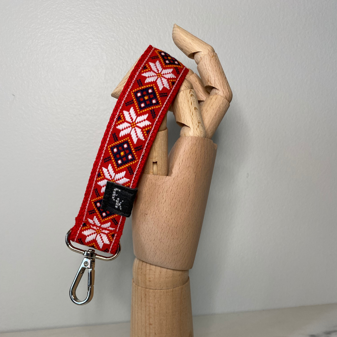 Ukrainian Holiday Keychain Wristlet
