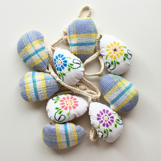 No. 4: Upcycled Pysanky Easter Egg Banner