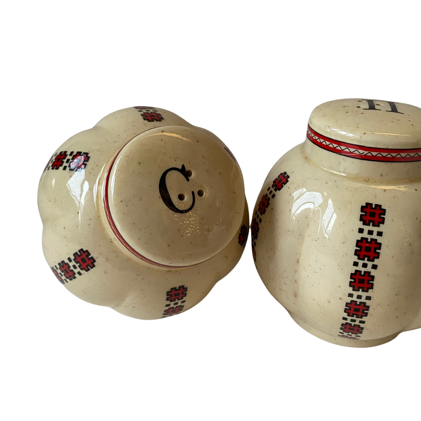 Vintage Ceramic Salt & Pepper Shakers
