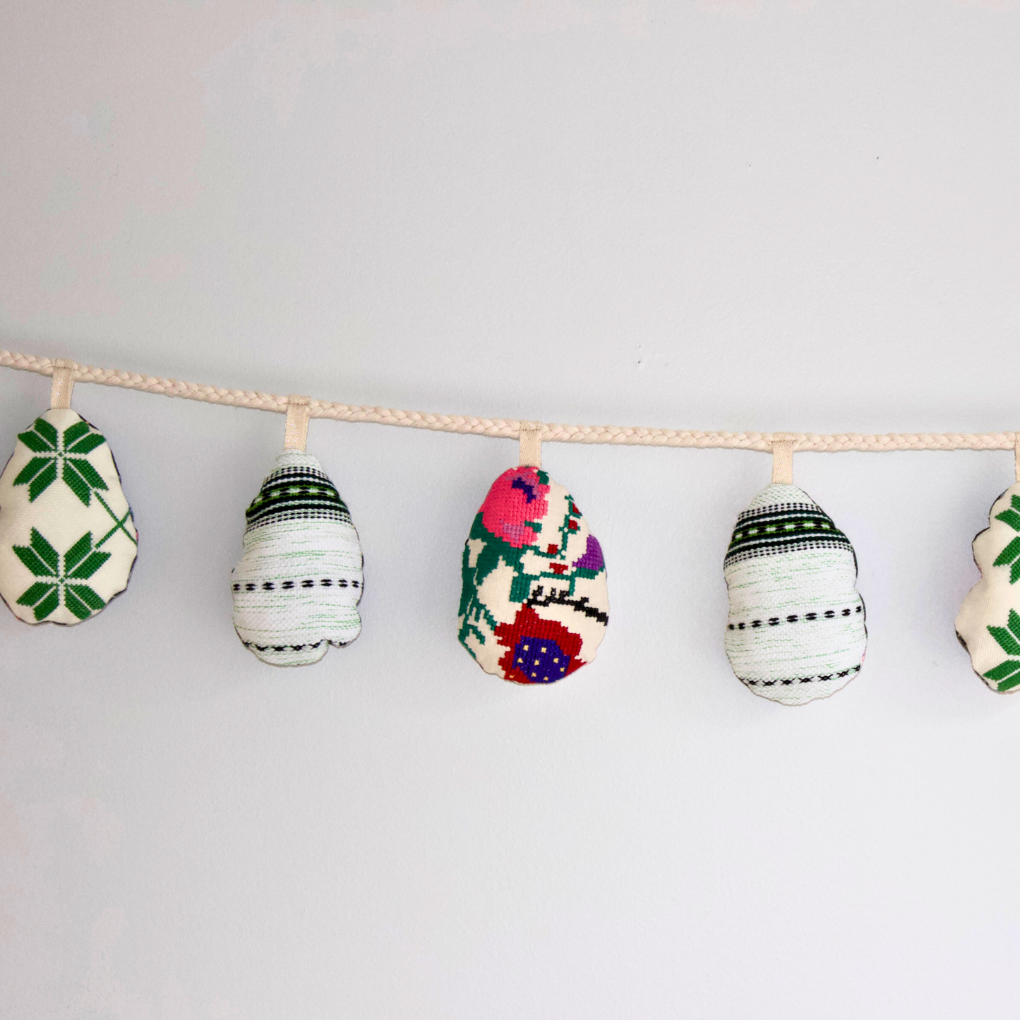 No. 9: Upcycled Pysanky Easter Egg Banner