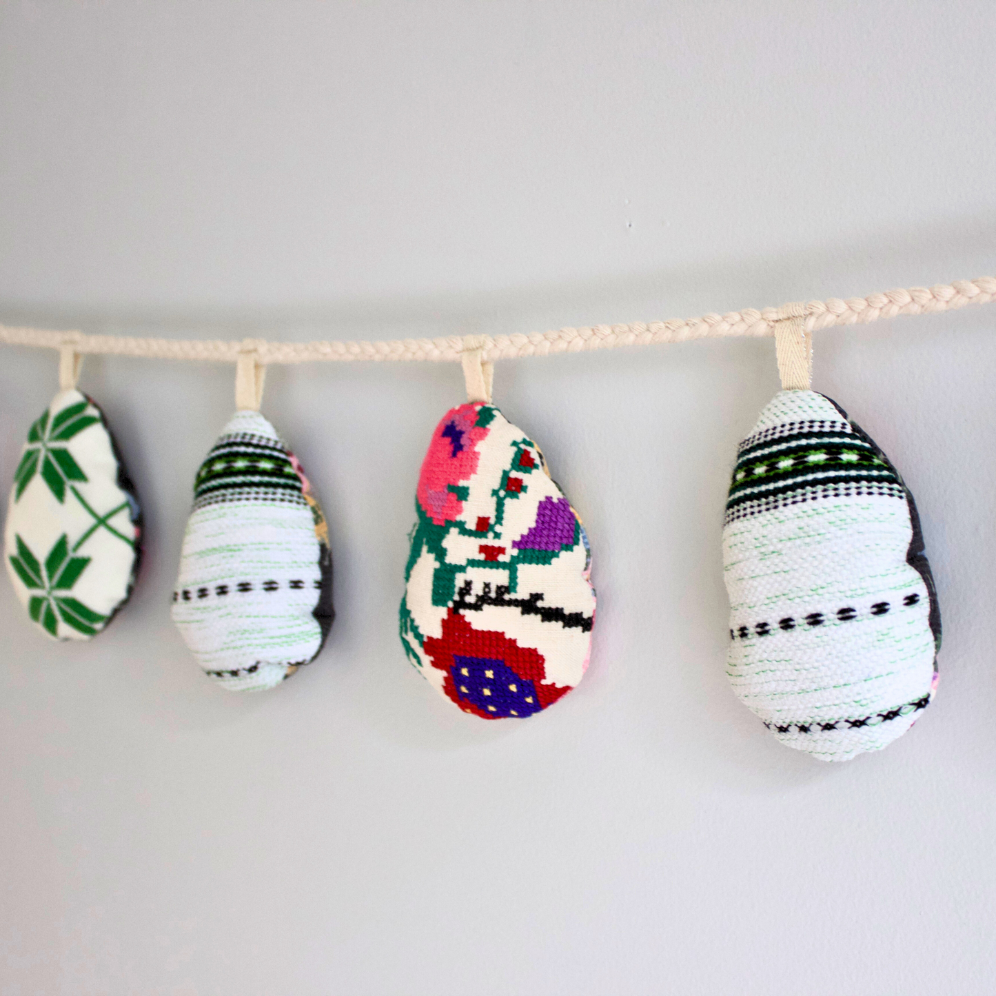 No. 9: Upcycled Pysanky Easter Egg Banner