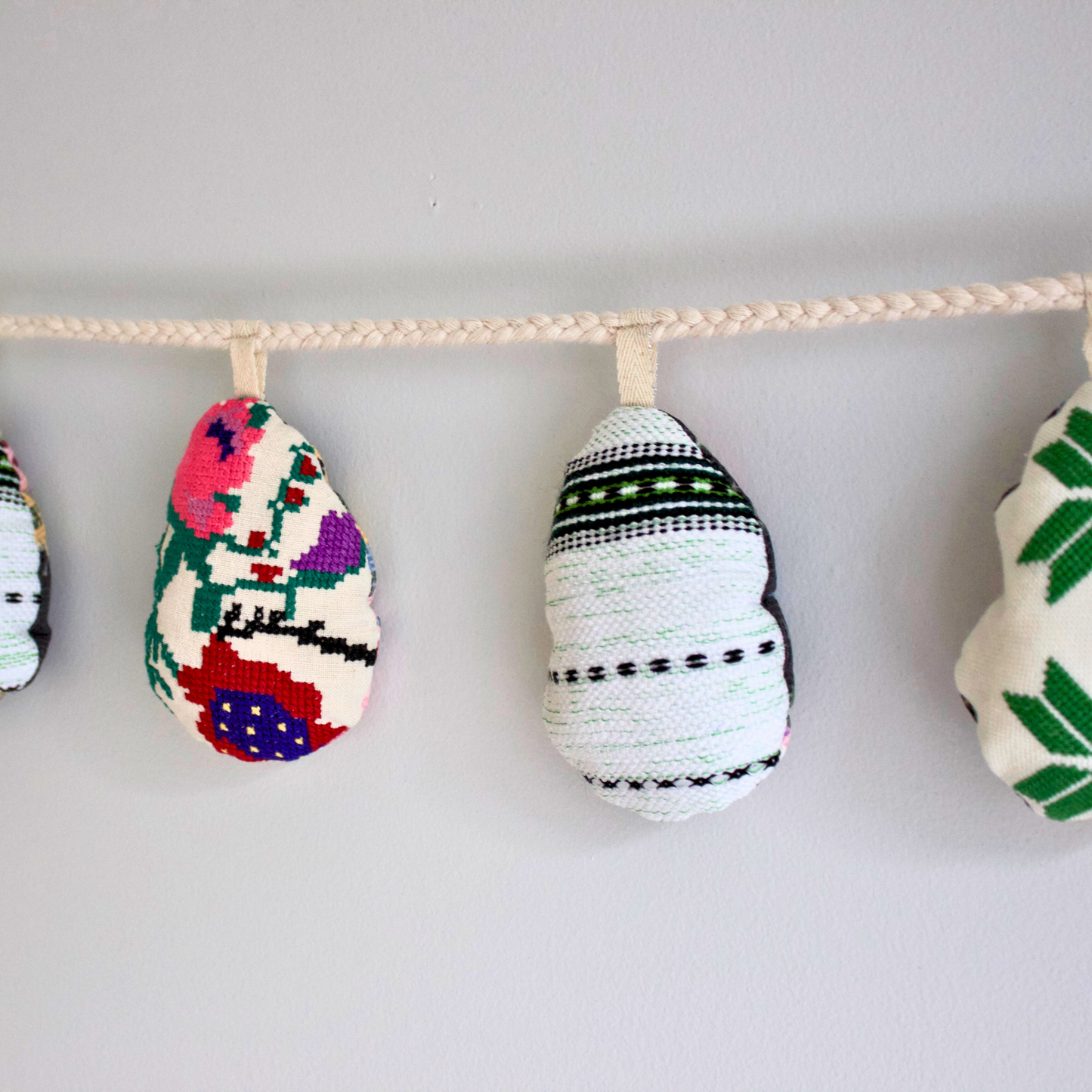 No. 9: Upcycled Pysanky Easter Egg Banner