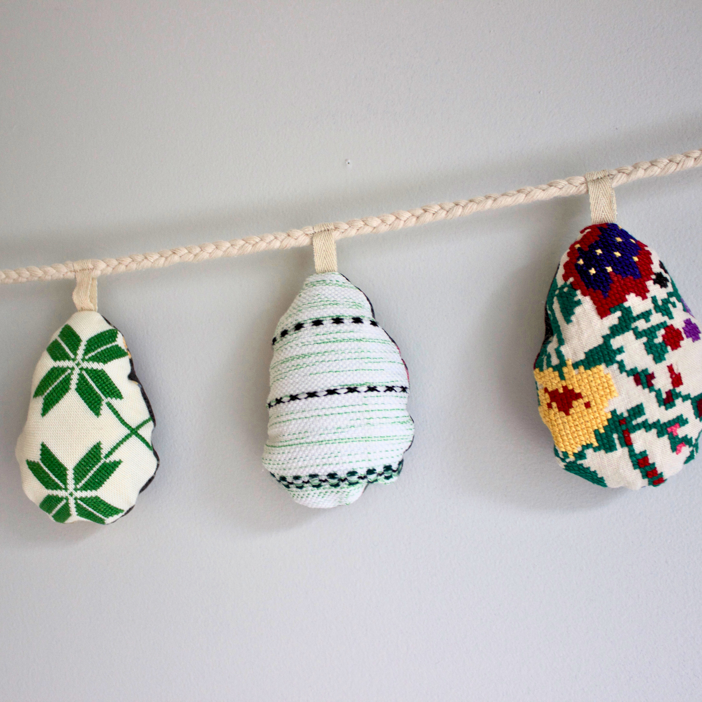 No. 9: Upcycled Pysanky Easter Egg Banner