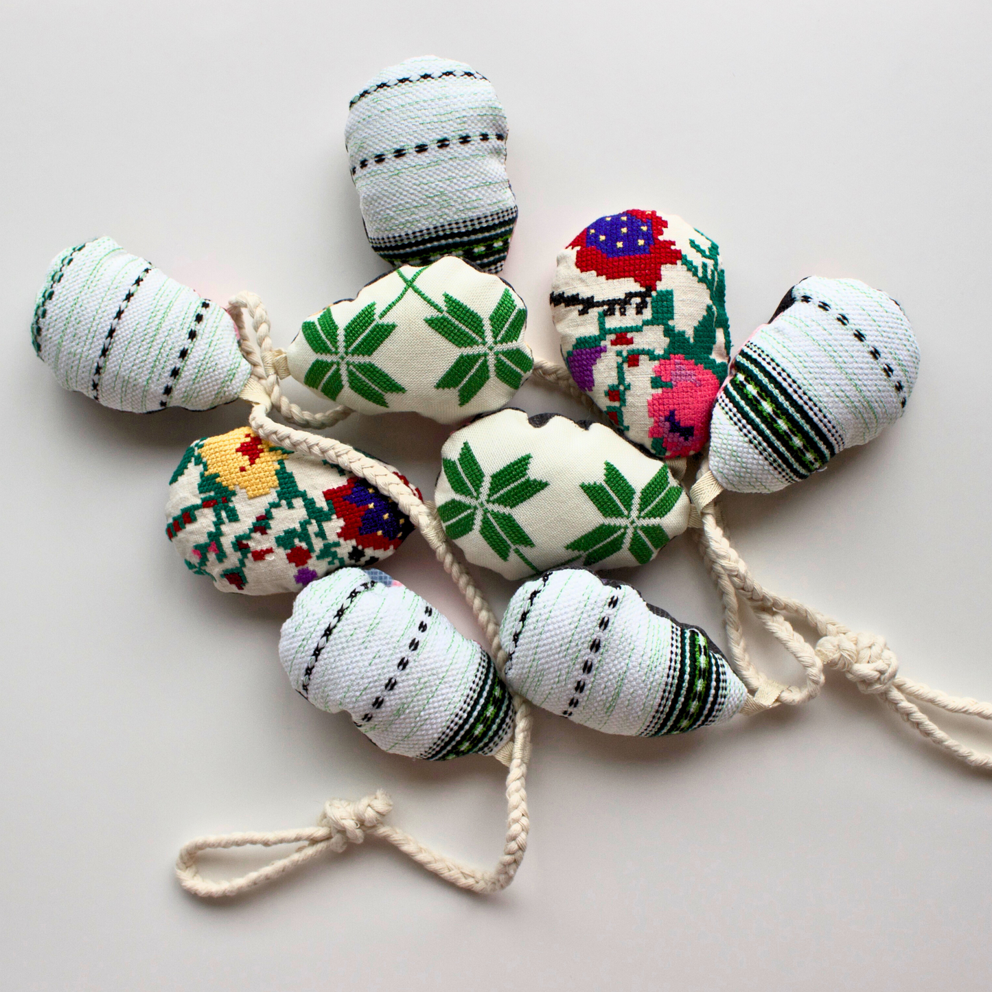 No. 9: Upcycled Pysanky Easter Egg Banner