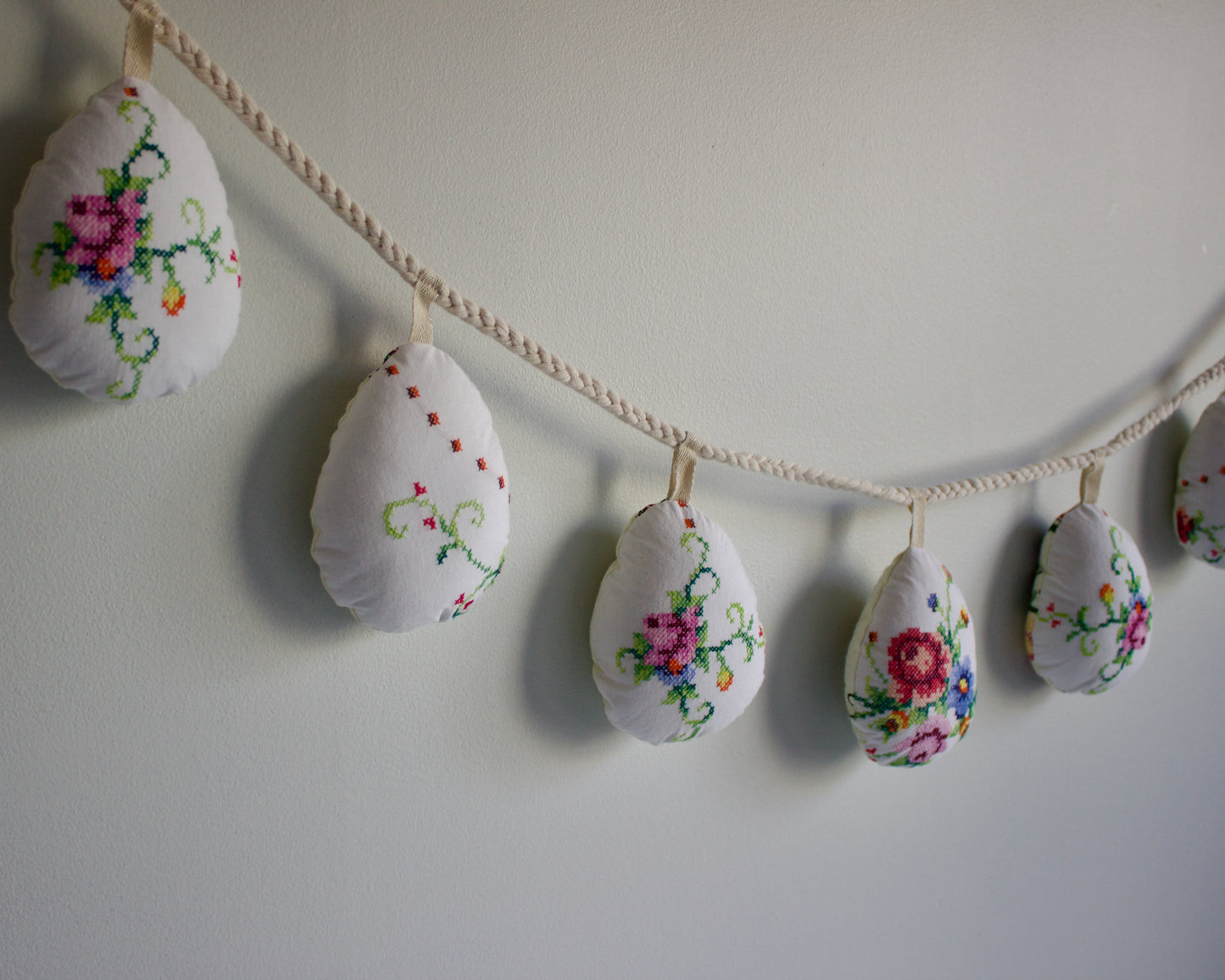 No. 35: Upcycled Pysanky Easter Egg Banner