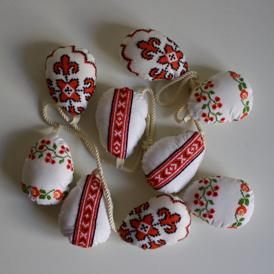 No. 20: Upcycled Pysanky Easter Egg Banner