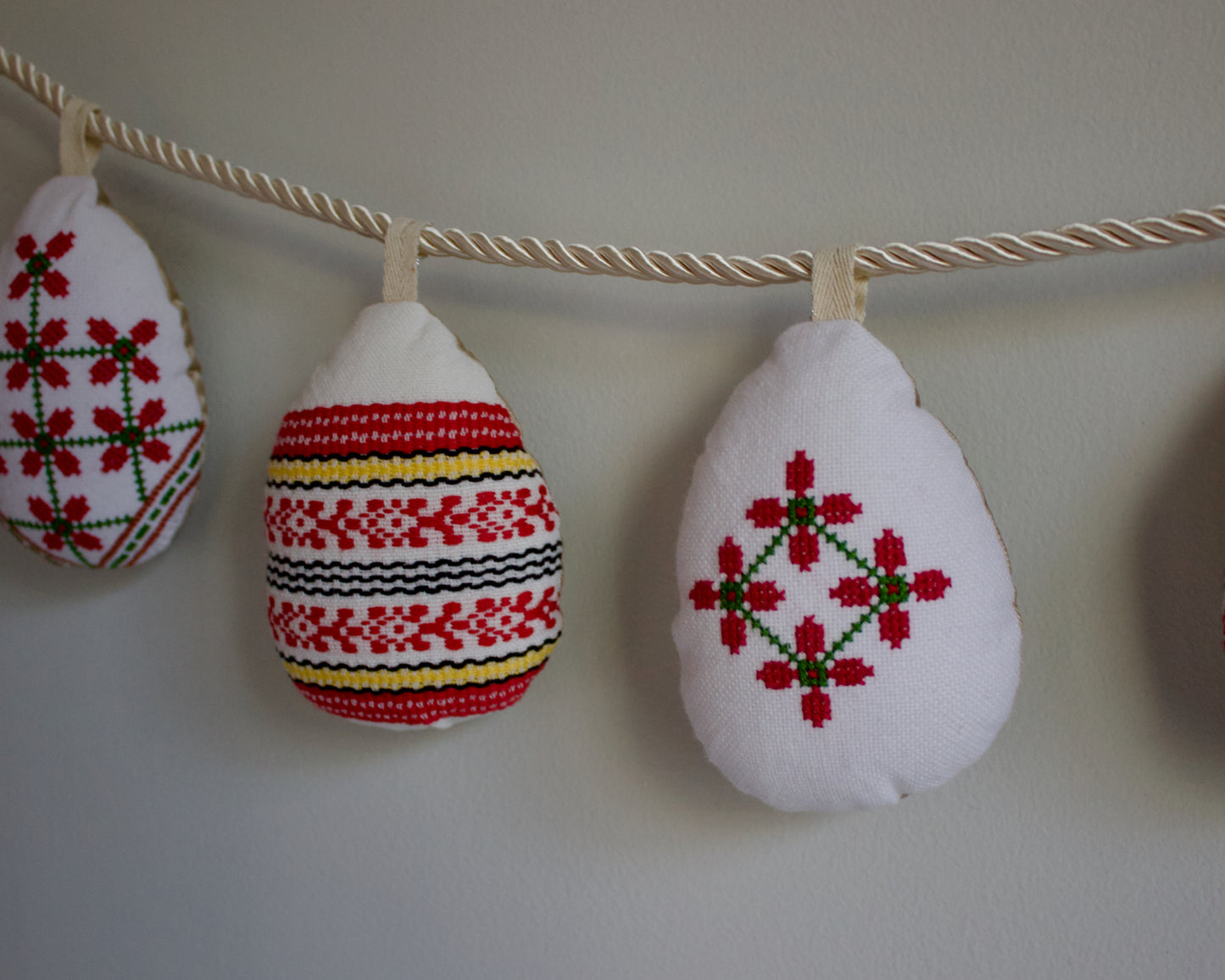 No. 33: Upcycled Pysanky Easter Egg Banner